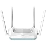 D-Link R15 AX1500 Eagle PRO AI Dual-Band Smart Router, Wi-Fi 6, 4 Gigabit Ports, 4 External Antennae, Voice Control, Parental