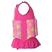 Highdas Kid's Free Learning to Swim Float Suit Adjustable Sun Protection UV Swimsuit for Baby Girls, Rose 1-2 years