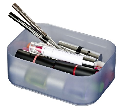 WENKO 20995100 Organizer Ice Cube S Grau – stapelbar, Kunststoff – Polypropylen, 15.5 x 7 x 11.5 cm, Grau - 7