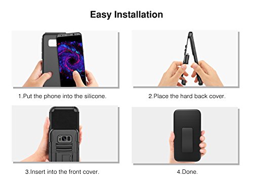 MoKo Samsung Galaxy S8 Funda - Cuerpo de la Resistente Funda Giratoria con Clip de la Correa Resistente Choque de Doble Capa para Samsung Galaxy S8 2017 5 8 Pulgadas Smartphone Negro reviews MoKo Samsung Galaxy S8 Funda - Cuerpo de la Resistente Funda Giratoria con Clip de la Correa Resistente Choque de Doble Capa para Samsung Galaxy S8 2017 5 8 Pulgadas Smartphone Negro