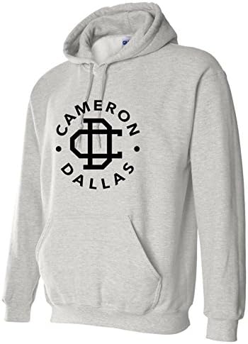 CAMERON DALLAS unisex HOODY HOODED pull over Sweatshirt (XLARGE, GREY)