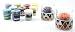 Produktbild 2 x Offizielle Yankee Candle Korsika Crackle Mosaik Halter Geschenk-Set beinhaltet 12 x sortiert Sampler/Votivkerze Kerzen