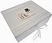 White Cotton Cards Wedding Day Large Keepsake Box (Top Hat/Shoes)