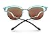 Wawoo®Ladies Fashion Sunglasses Reflective Cat Triangle Transparent UV400 Protection Crystal Mirror Framed Glasses Visible Perspective 99%