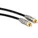 Produktbild DCSk 10m Audio Subwoofer-Kabel (10 m) vergoldet & 3-fach geschirmt, Mono Cinch-Kabel mit 1 zu 1 Cinch-Stecker, Audiokabel, Menge: 1 Stück