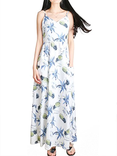 DSUK Womens Round Neck Short Sleeve Elastic Waist Pleated Pockets High Low Loose Dress