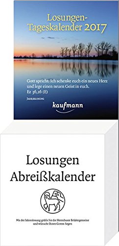 Losungen-Tageskalender 2017: Die täglichen Losungen und Lehrtexte