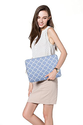 MOSISO Tasche Sleeve H  lle f  r 13-13 3 Zoll MacBook Pro  MacBook Air  Notebook Quatrefoil Stil Canvas Gewebe Laptoph  lle Schutzh  lle Laptoptasche 