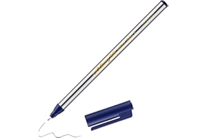 edding 88 – cienkopisy – niebieskie – 1 pisak – okrągła końcówka 0,6 mm – cienki długopis z włókna do precyzyjnego pisania, podkreślania, rysowania – do biura, szkoły i domu