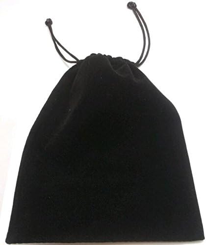 Velvet Tarot Card Bag Black with Cord