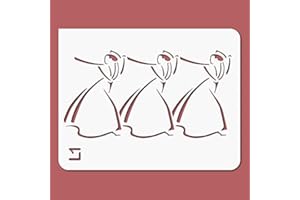 DECOPOCHOIRS Pochoir farandole de Provence - feuille polyéthylène de 140x180 mm