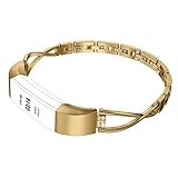 Wearlizer für Fitbit Alta HR Armband, Metall Ersatzband Band Armbänder Uhrenarmband für Fitbit Alta/Fitbit Alta HR
