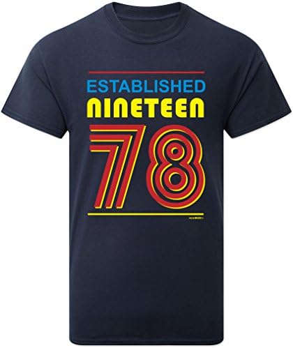 40th Birthday Gifts for Men Established 1978 T-Shirt