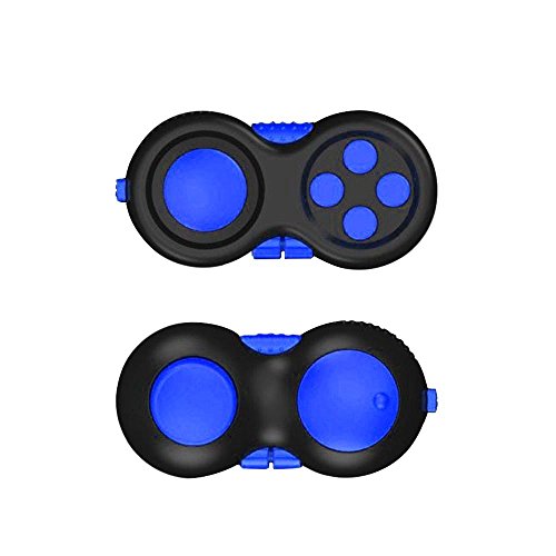 Fidget Spinner, HUANLEMAI New Style Fidget Hand Shank 9 Sides Anti-Anxiety and Decompression Dice Pad Toy for Adult and Kids (Blue) Fidget Spinner, HUANLEMAI New Style Fidget Hand Shank 9 Sides Anti-Anxiety and Decompression Dice Pad Toy for Adult and Kids (Blue)