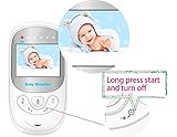 Babyphone mit Kamera für Babys, Sichere Babyüberwachung, 2,4 „pantalla LCD, monitor de bebé, Hohe Reichweite von 200m, TAG-automatische y Nachtsicht, zoom und Gegensprechfunktion, WLAN Teléfono de bebé - 3