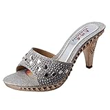 ✿✿ Heels Kurzschaft Stiefelette mit Plateau Damen Sandalen High Heels Slingback Stiletto Peep Toe Pumps Glitzer Party Damen Pumps Blockabsatz Plateau High Heels mit Riemchen und Schleife 9cm Absatz Elegant Schuhe Damen Geschlossen Zehen High Heel PU Leder Glitzer Salsa Tango Ballsaal Latin t-Strap Dance Schuhe Damen Stiefelette aus Veloursleder mit Reißverschluss Damen Plateau Pumps mit Pfennigabsatz Lack Glitzer Damen Durchgängies Plateau