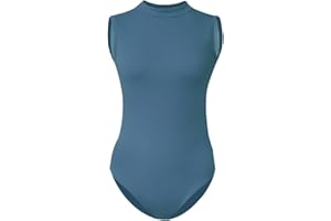 ROYAL SMEELA Ärmellos ballett trikot erwachsene stehkragen ballettbody damen ballerina trikots rückenfrei balletttanzbody balletttanztrikot frauen tanzen body