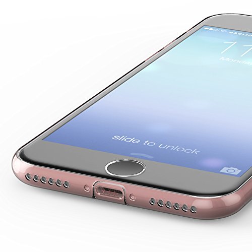 esorio® Apple iPhone 7 Hülle Case mit Kameraschutz + Lightning Staubschutz in rosegold - 7