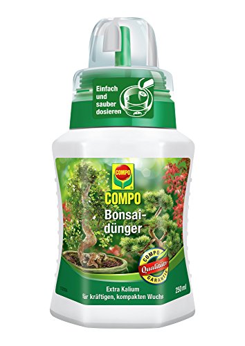 COMPO Bonsaidünger, Blumendünger mit spezieller Wirkformel für alle Zimmer- und Gartenbonsai, 250 ml
