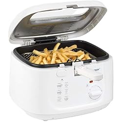 Bestron Friteuse, Pour 700 g de frites, 2,5 litres, 1800 W, Blanc