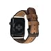 Produktbild Barchello Apple Watch iWatch Premium Lederarmband für Series 1 / 2 / 3 mit GRÖßENAUSWAHL 38mm oder 42mm / FARBAUSWAHL für LEDER und CONNECTOR (42mm, Nussbraun / Schwarzfarbener Connector & Schließe)