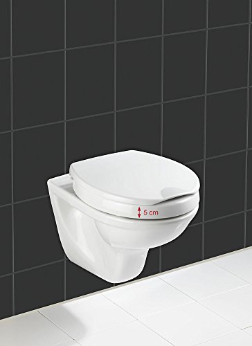 Wenko 21905100 WC-Sitz Secura Comfort – mit Sitzflächenerhöhung, Kunststoff – Duroplast, weiß - 4