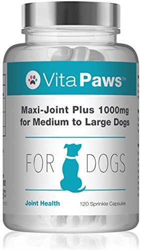 VitaPaws Maxi-Joint Plus 1000 mg per cani di taglia media e grande - 120 Capsule - SimplySupplements
