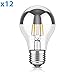 Produktbild ledscom.de E27 Kopfspiegel LED Leuchtmittel Filament A60 4W =36W warm-weiß 400lm A++ für innen und außen, 12 STK.