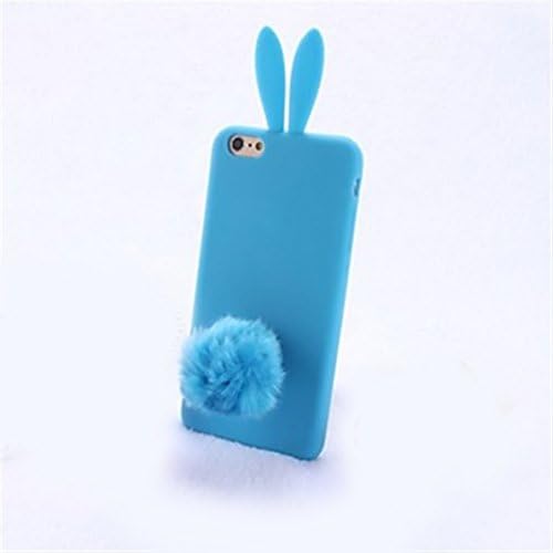 Inonler A cute rabbit; a soft tail pattern case for iPhone SE, for iPhone 5S,green case