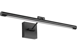 Joosenhouse LED Picture Light Fixtures Black 24.4” Inches Modern Black Art Display Light for Picture Frame Artworking led Picture Frame Lights for Paintings 14W(70W Eqv) Hardwired Connection 3000K