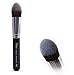 Nanshy 5 Piece Kabuki Makeup Brush Set - Face Application Contouring Blending Liquids Creams Mineral Powders - Onyx Black Kit