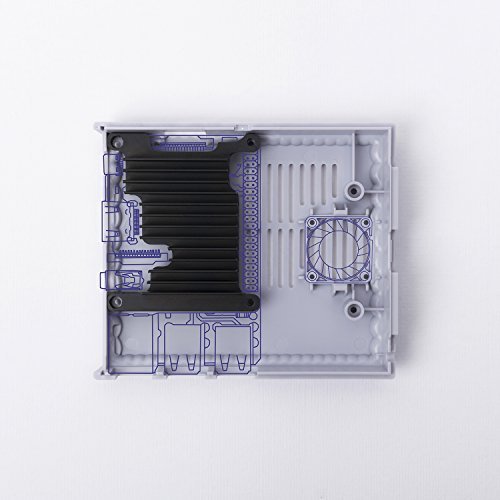 Funda inspirada en Kintaro SNES Raspberry Pi - Super Kuma 9000 con botones de encendido y reinicio  LED y disipador de calor personalizado superior  Heat sink for Raspberry Pi 3 Model B 