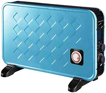 CFG E389 extended-cube Ventilated Metal Blue Programmable Timer 1250 W Convector Heater 2000 W IP20 Heat Adjustable Thermostat Fan Heater Electrical Resistance Portable Heater Heating