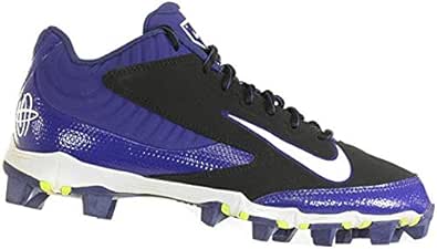 purple molded baseball cleats