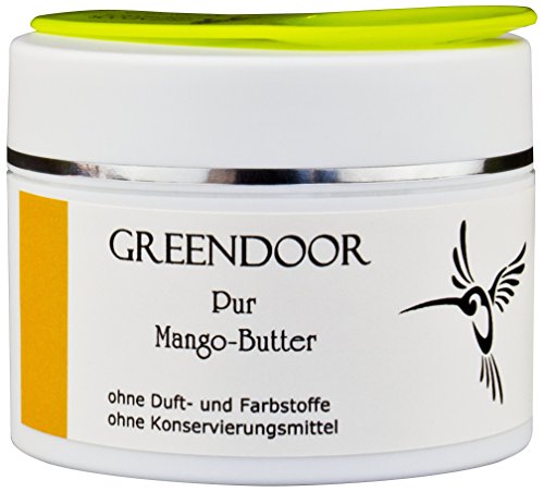 PUR Mangobutter - 100 ml, 100% rein, nur physikalisch raffiniert, vegan, aus der Naturkosmetik Manufaktur, Mango Butter inklusive Kosmetikspatel