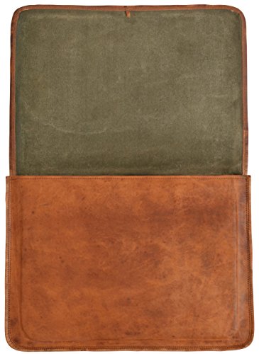 Laptoptasche Gusti Leder  Clay  Notebook-Tasche Aktentasche Ledertasche B  ro Unitasche Collegetasche Vintage Notebook-H  lle Damen Herren Braun L10b