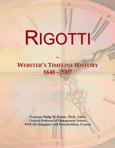 Rigotti: Webster's Timeline History, 1648 - 2007