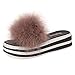 Produktbild Damen Schuhe,Malloom Mode Elegant Schuhe für Party, Freizeit Mode Frauen Schwamm Kuchen Kunstpelz Flip Flop Hausschuhe Offene Spitze Flache Schuhe Sandalesandaletten Lack Blockabsatz Glitzer