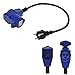 Produktbild APT CEE Neopren Adapter,CEE auf Schuko mit Winkelstecker, 200-250V, 16A, 40 cm, VDE, ideal für Camping