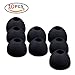 Produktbild Romote 10Pcs MP3-Ohren-Kopfhörer-Kopfhörer in-Ear-Ohrhörer Soft-Silikon-Gel-Knospen Tipps Cap Cover Black
