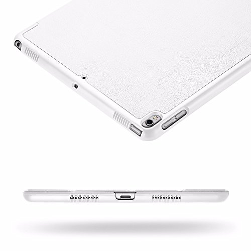 iPad Pro 10.5 Hülle, EasyAcc Ultra Dünn iPad Pro 10.5 Zoll 2017 Smart Cover mit Auto Sleep / Wake Up Funktion und Standfunktion – Hochwertiges PU Leder Hülle (Weiß, Kunstleder, Ultra Dünn) - 7