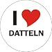 Produktbild I Love DATTELN Handyaufkleber Handyskin 50x50 mm rund