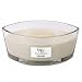 Produktbild Windlicht Kerze WoodWick "Ellipse Holz Rauch" Wood Smoke Holz Kaminkerze Rauchkerze Knisterdocht Crackle Rauchduft Kaminduft HeartWick knistern Kamin Flamme