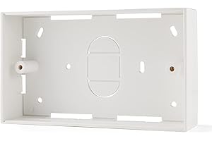 rhinocables Ethernet Back Box for Faceplate, Fits Wall Plate for Ethernet Cable Networking Sockets Surface Mount Box (1 PACK, 32mm)