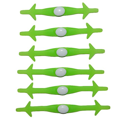 Preisvergleich Produktbild Outgeek No Tie Schnürsenkel leuchtende elastische Silikon Schuh Schnürsenkel Set 12 Stück
