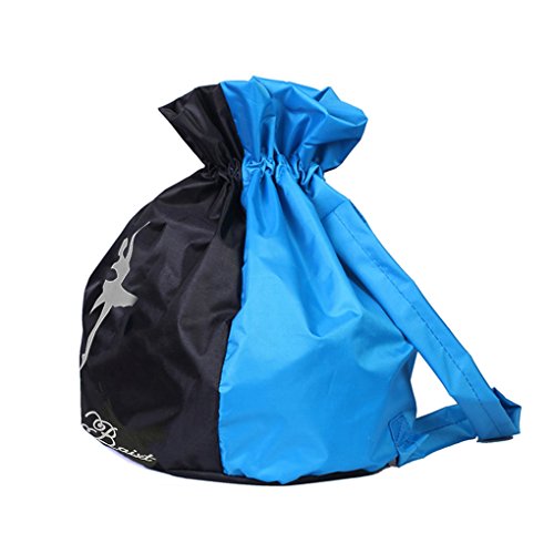 FakeFace Kinder Ballerina Rucksack Ballettrucksack Wasserdicht mit Verstellbaren Schutergurten Turnbeutel Sport Beutel Schultertasche - 5