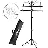 【Höhenverstellbar von 14 '' - 48 '' (58cm-124cm)】 - Das NEUMA Music Stand verfügt über flexible, gut ausgebaute Knöpfe, mit denen Sie die Höhe auf einfache Weise von 14 bis 48 Zoll (58 cm - 124 cm) an Ihre Bedürfnisse anpassen können. Die vollständig zusammengeklappte Größe des Ständers beträgt nur 46 cm (18 Zoll), um die Aufbewahrung zu erleichtern. Musikplattengröße: 29 cm x 50 cm / 11,4 '' x 19,6 '' groß genug für Ihre Blätter / Bücher. Standgewicht: 0,98 kg leicht und tragbar.