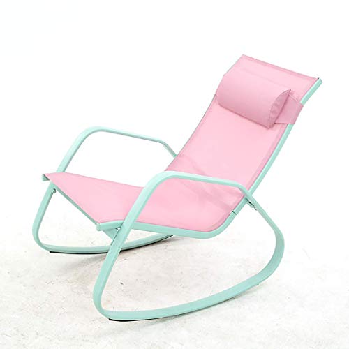 Amazon De Wyjw Schaukelstuhl Comfortable Relax Schaukelstuhl Lounge Chair Relax Chair Garten Schaukelstuhl Patio Relax Chair Metall Farbe B