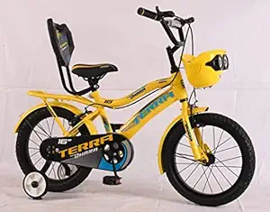 Unisex 5-7 Years Kids Cycle 16T Boy Girl Bicycle Steel Rim Back Carrier EVA Tubeless Tyre