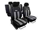 Autositzbezüge, Sitzbezüge Set ECO-LEDER mit ALCANTARA -...